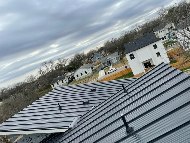 Standing seam metal roof panels with vents for Skylight Repair in Sauk Village